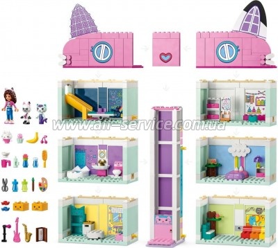 ����������� LEGO Gabby's Dollhouse ��������� ����� ����� 498 ������� (10788)