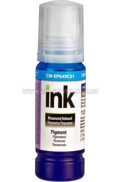 Чернила ColorWay Epson 112 Epson EcoTank L6550/ L15150 70мл Cyan Pigment (CW-EP649C01) Чернила ColorWay Epson 112 Epson EcoTank L6550/ L15150 70мл Cyan Pigment (CW-EP649C01)