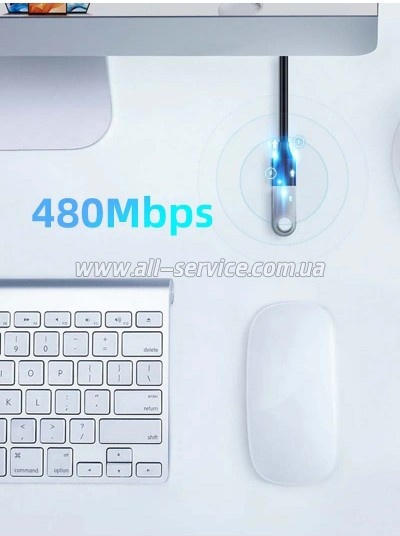 ���� ������ USB 2.0 AM/AF 0.5m Cabletime (CA915156)