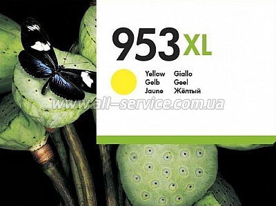  HP 953XL Officejet Pro 8210/ 8710/ 8720/ 8725/ 8730 Yellow (F6U18AE)