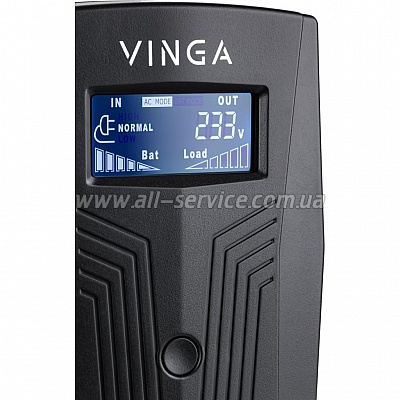  Vinga LCD 800VA plastic case (VPC-800P)
