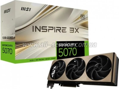  MSI GeForce RTX5070 12Gb INSPIRE 3X OC (RTX 5070 12G INSPIRE 3X OC)