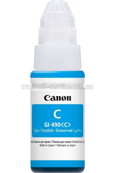  Canon GI-490 Canon G1400/ G2400/ G3400 Cyan (0664C001)