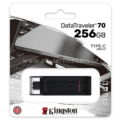  Kingston 256GB DataTraveller 70 USB 3.2 / Type-C (DT70/256GB)
