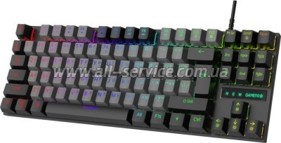  GamePro MK100B Blue Switch LED USB Black (MK100B)