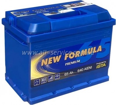 ����������� ������������� NEW FORMULA PREMIUM 65Ah �� (-/+) (640EN) (5652304249)