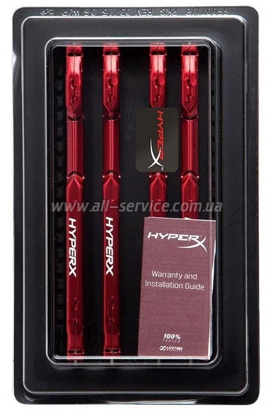  Kingston HyperX 32GB 2133MHz DDR4 CL14 DIMM 8gbx4 FURY Red (HX421C14FR2K4/32)