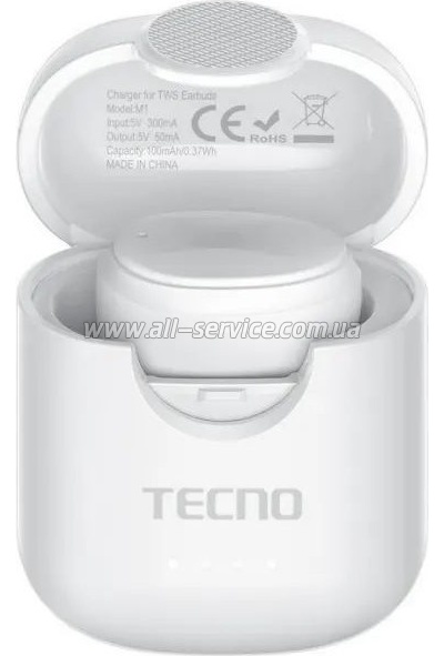 �������� Tecno Minipods M1 Mono White (4895180759475)