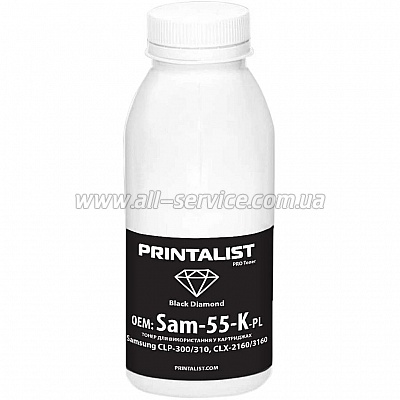  PRINTALIST Samsung CLP-300/ 310/ CLX-2160/ 3160  55 Black (Sam-55-K-PL)