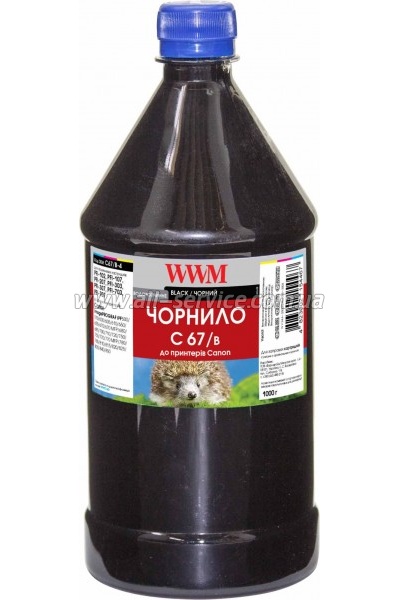 Чернила WWM для Canon IPF-107Bk 1000г Black Водорастворимые (C67/B-4) Чернила WWM для Canon IPF-107Bk 1000г Black Водорастворимые (C67/B-4)