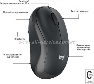  Logitech M240 Silent Bluetooth Graphite (910-007119)