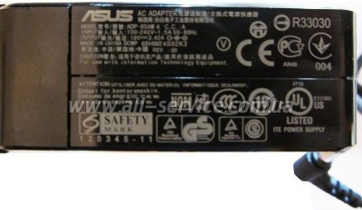 ���� ������� � �������� ASUS 65W 19V, 3.42A, ������ 5.5/2.5, ���������� (ADP-65AW A / A40139)