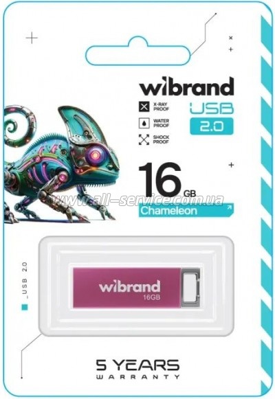  Wibrand 16GB Chameleon Pink USB 2.0 (WI2.0/CH16U6P)