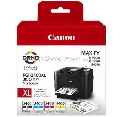   PGI-2400XL Canon MB5040/ MB5340/ IB4040 Cyan/ Magenta/ Yellow/ Black Multi Pack (9257B004)