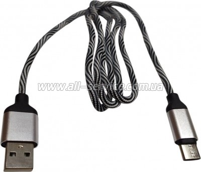 ���� ������ USB 2.0 AM to USB-C 1.0m 2.4A gray XoKo (XK-CTC-005-GR)