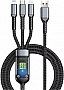 Дата кабель USB 2.0 AM to Lightning + Micro 5P + USB-C 1.2m 100W nylon black XoKo (SC-3100) Дата кабель USB 2.0 AM to Lightning + Micro 5P + USB-C 1.2m 100W nylon black XoKo (SC-3100)