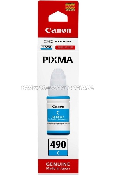  Canon GI-490 Canon G1400/ G2400/ G3400 Cyan (0664C001)