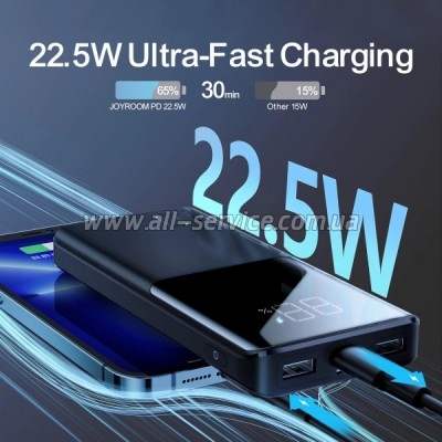 ������� ������������� JOYROOM 10000mAh PD 22,5W Black (JR-QP191)