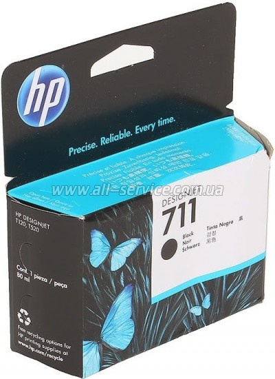  HP 711 DesignJet 120/ 520 Black (CZ133A)