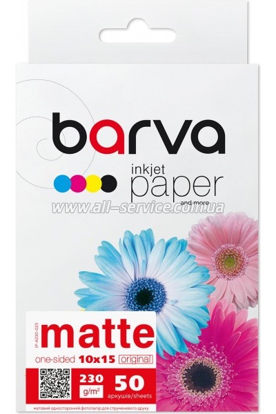 ���������� Barva Original Matte 230�/� 10x15 50� (IP-A230-023)
