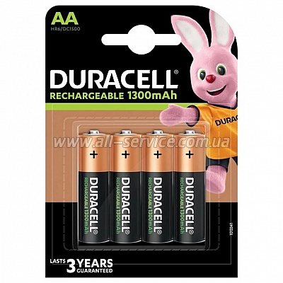  Duracell AA HR6 1300mAh * 4 (5007324)