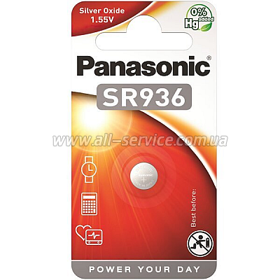Батарейка Panasonic SR936 BLI 1 (SR-936EL/1B) Батарейка Panasonic SR936 BLI 1 (SR-936EL/1B)