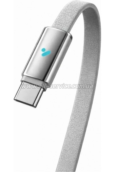 ���� ������ USB-C to USB-C 1.0m 5A 100W ultra-thin gray ColorWay (CW-CBPDCC100-GR)