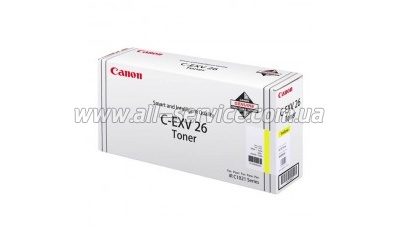 - Canon C-EXV26 Yellow (1657B006)