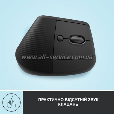  Logitech Lift Vertical Ergonomic Wireless/Bluetooth Graphite (910-006473)
