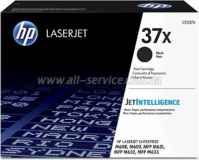  HP 37X  LaserJet Enterprise M608 / 609 / 631 Black (CF237X)