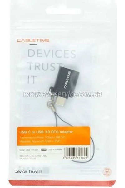 ������� OTG USB 3.0 AF to USB-C Cabletime (CA913688)
