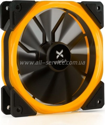 Кулер для корпуса Vinga LED fan-02 orange Кулер для корпуса Vinga LED fan-02 orange