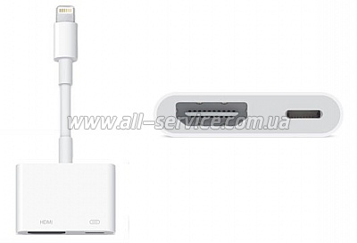 Адаптер Apple Lightning to Digital AV (for iPad/ iPod/ iPhone) (MD826ZM/A) Адаптер Apple Lightning to Digital AV (for iPad/ iPod/ iPhone) (MD826ZM/A)