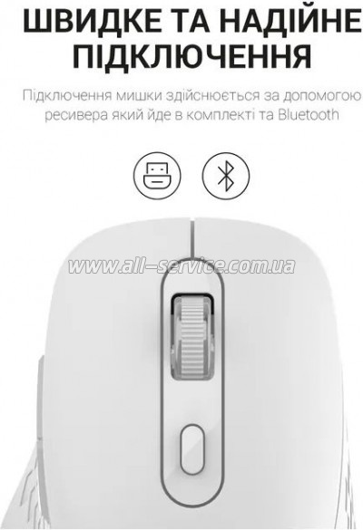  OfficePro M230W Silent Click Wireless/Bluetooth White (M230W)