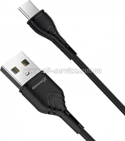 ���� ������ USB 2.0 AM to Type-C 1.0m Grand-X (PC-03B)