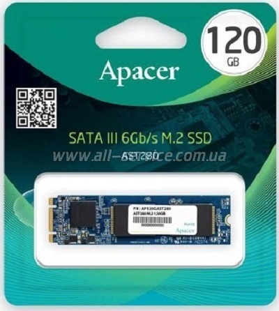 SSD  APACER AST280 120GB M.2 SATA TLC (AP120GAST280-1)