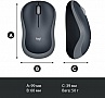  Logitech M185 swift grey (910-002238)