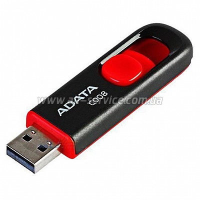  ADATA 64GB C008 Black+Red USB 2.0 (AC008-64G-RKD)