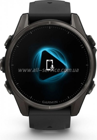 - Garmin fenix 8 43mm, AMOLED, Saph, CrbnGry Ti/Blk, Blk/PebblGryBnd, (010-02903-21)