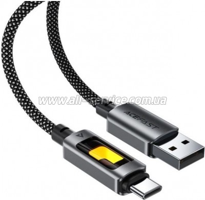 ���� ������ USB 2.0 AM to USB-C 1.2m 60W black Acefast (6974316284673)