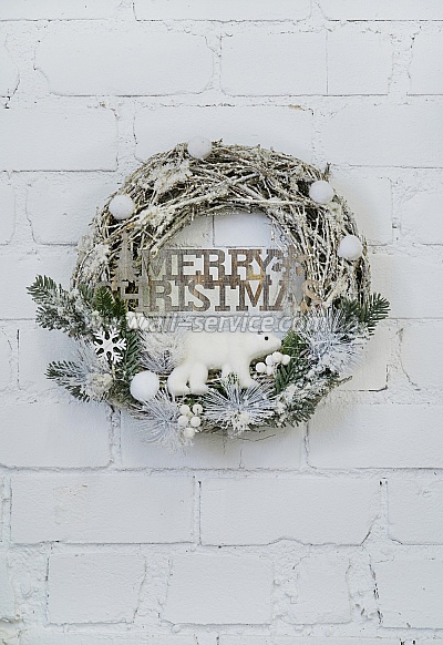   olorWay MERRY CHRISTMAS 41 white (CW-MCW-41W)