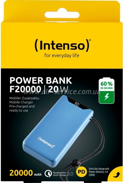   Intenso F20000 20000mAh PD/18W, QC3.0, blue (7332055)