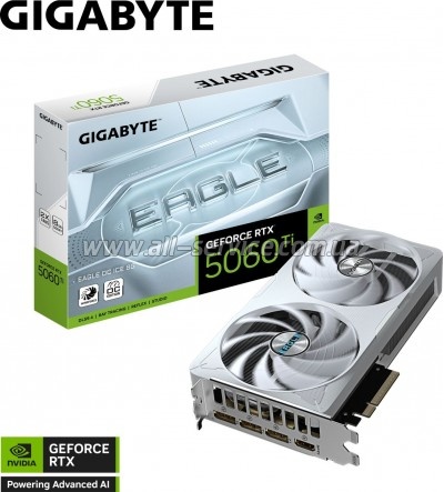 GIGABYTE GeForce RTX5060Ti 8Gb EAGLE OC ICE (GV-N506TEAGLEOC ICE-8GD)