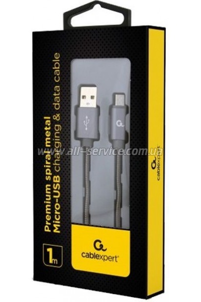 ���� ������ USB 2.0 AM to Micro 5P 1.0m Cablexpert (CC-USB2S-AMmBM-1M-BG)