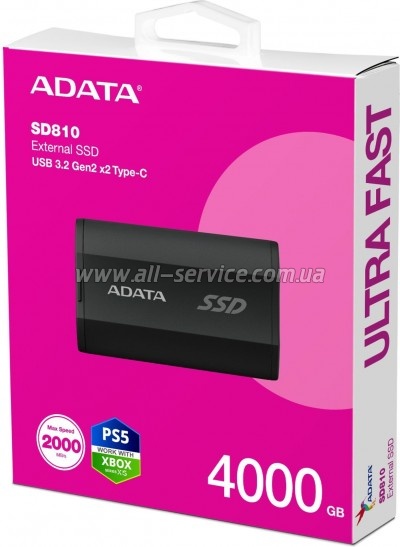  SSD USB 3.2 4TB ADATA (SD810-4000G-CBK)