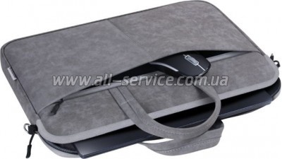    Defender 15.6" Solid PU gray (26088)