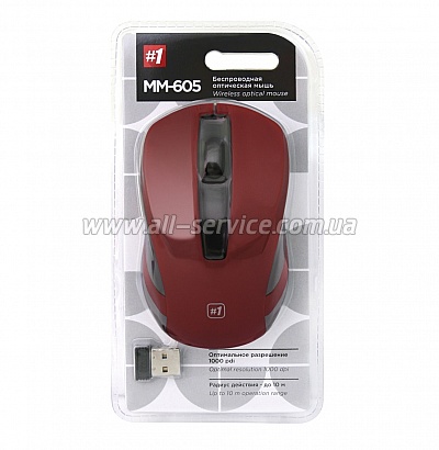  DEFENDER MM-605 Wireless red (52605)