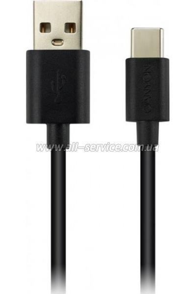 ���� ������ USB 2.0 AM to USB-C 1.8m 1A black Canyon (CNE-USBC2B)