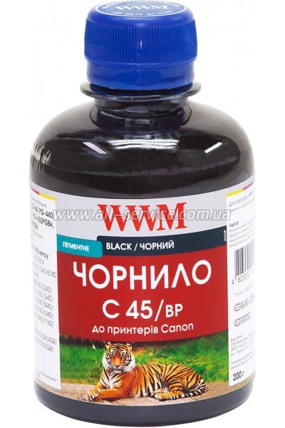 Чернила WWM для Canon PG-440/ PG-445/ PGI-450Bk 200г Black Пигментные (C45/BP) Чернила WWM для Canon PG-440/ PG-445/ PGI-450Bk 200г Black Пигментные (C45/BP)