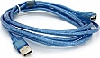 ���� ������ USB 2.0 AM/AF 3.0m ferrite transparent blue Voltronic (YT-AM/AF-3.0TBL)